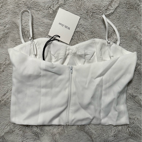 NWT With Jean white crop top - Picture 2 of 8